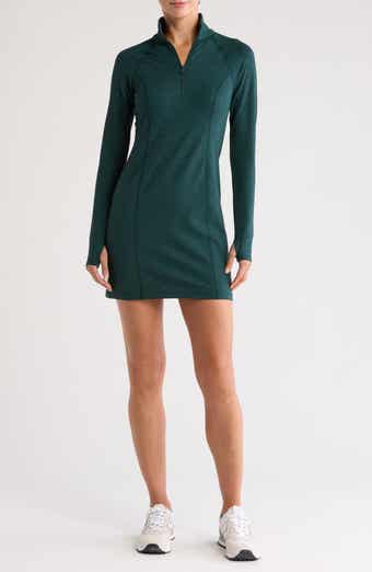Westside Long Sleeve Ribbed Minidress