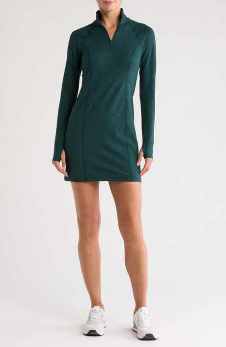 Westside Long Sleeve Ribbed Minidress