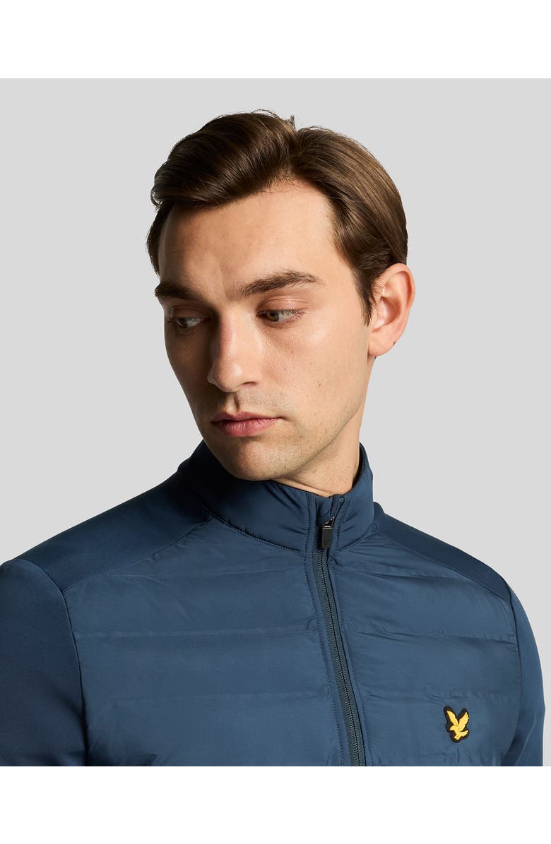 Lyle & Scott Hybrid Quilted Full Zip Golf Jacket, Alternate, color, Ryder Blue