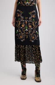 Dries Van Noten Sentista Beaded Skirt