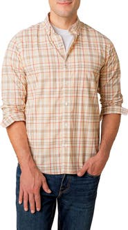 Hope & Henry Organic Stretch Poplin Button Down Shirt