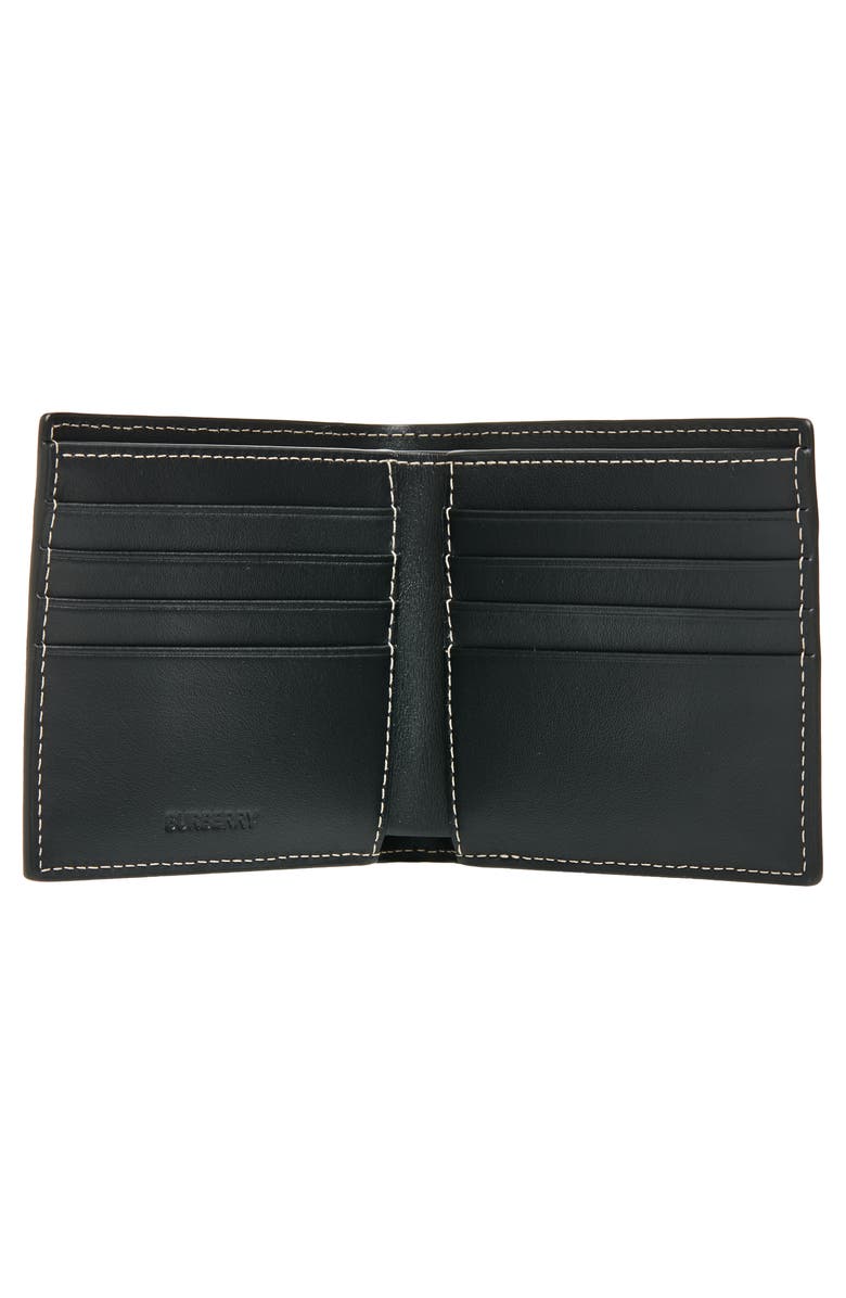 Burberry Giant Check Bifold Wallet, Alternate, color, Dark Birch Brown