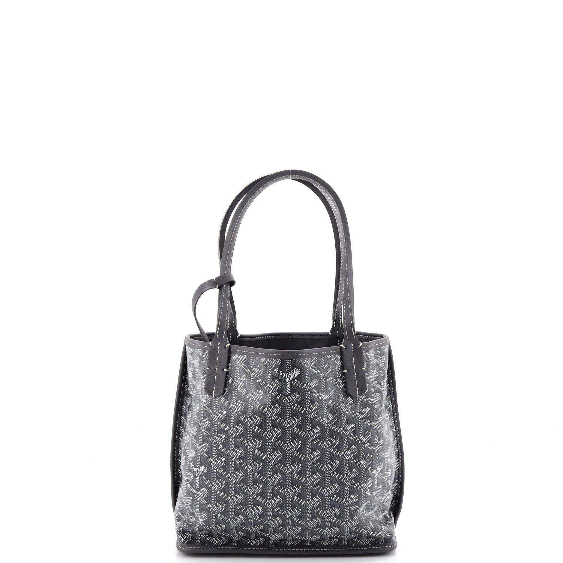 Anjou Reversible Tote Coated Canvas Mini, Alternate, color, Grey