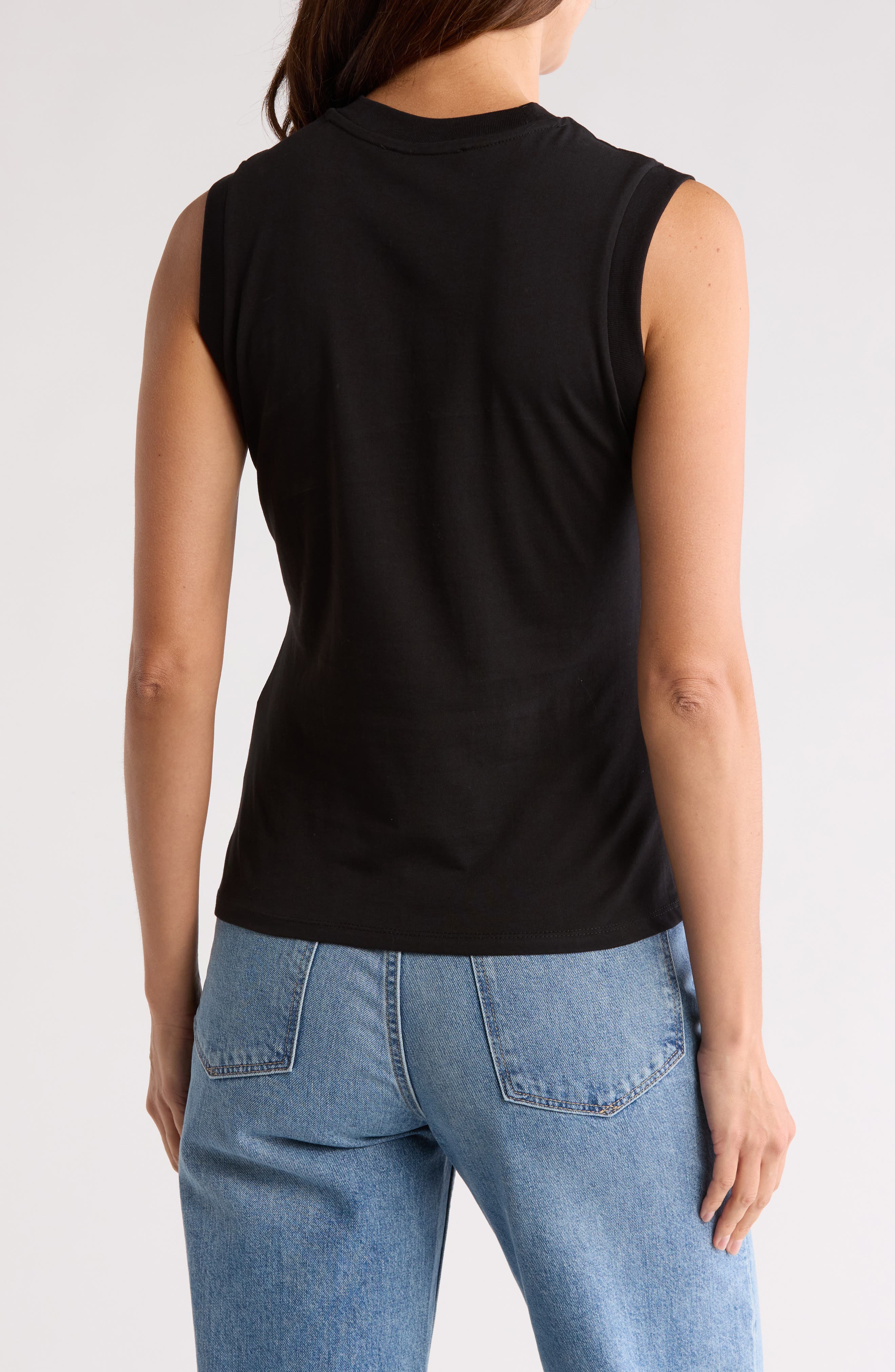 AllSaints Leana Imogen Logo Muscle Tank (Women) | Nordstromrack