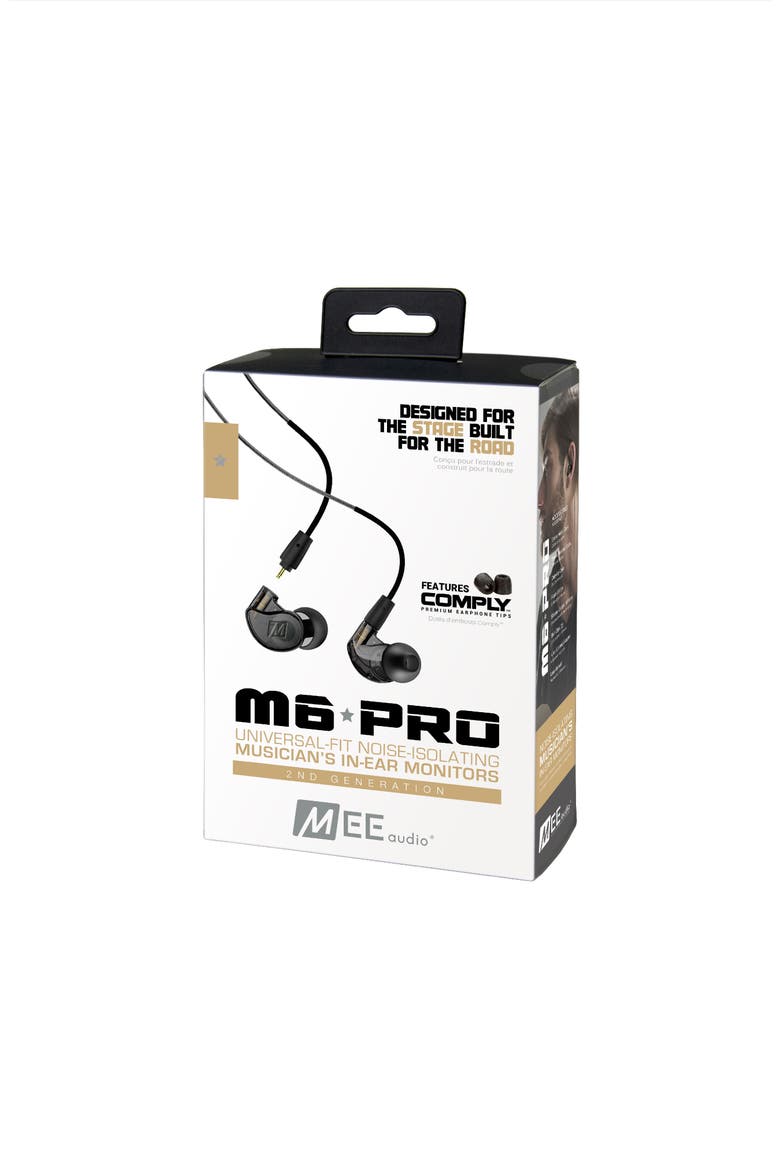 M6 PRO Noise-Isolating Musician's In-Ear Monitors, Alternate, color, Smoke
