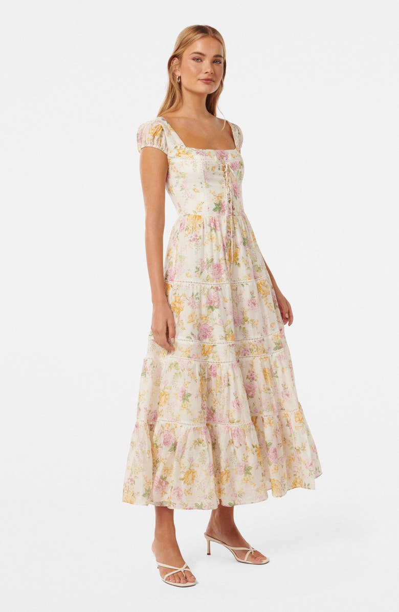 Ever New Cottage Core Floral Maxi Dress, Alternate, color, 