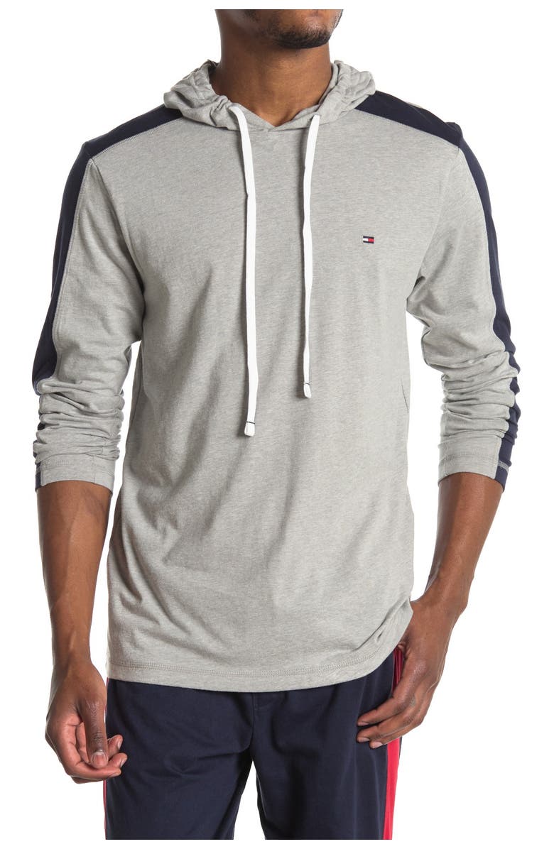 Tommy Hilfiger Hooded Long Sleeve Lounge T-Shirt, Main, color,