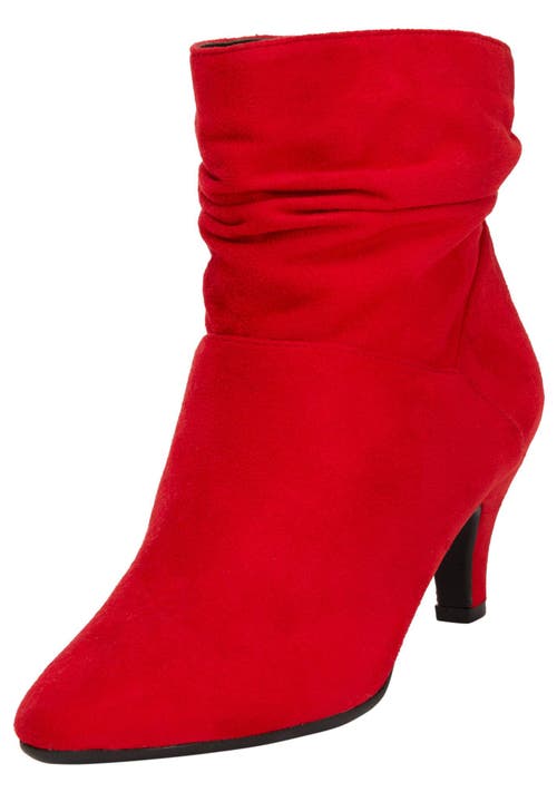 Comfortview The Kourt Bootie In Red