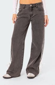 【BAON】Lokitty wide washed denim pants BAON】Lokitty wide washed denim pants (BAON/デニム・ジーパン
