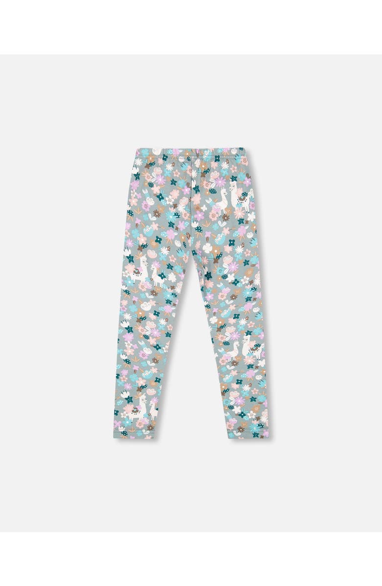 Deux par Deux Organic Cotton Leggings Llama, Alternate, color, 