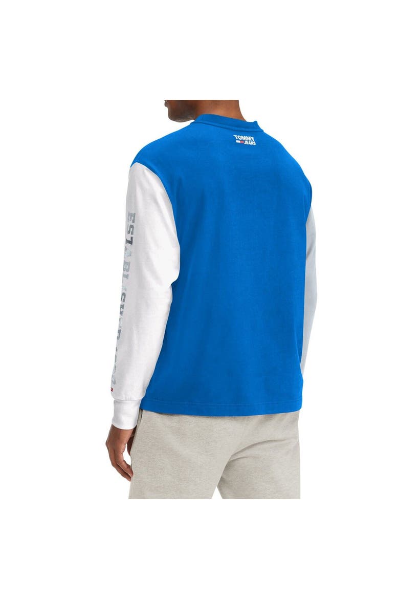 Men's Tommy Jeans Royal Dallas Mavericks Richie Color Block Long Sleeve T-Shirt, Alternate, color, Royal