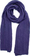 Portolano Cashmere Cable Knit Scarf