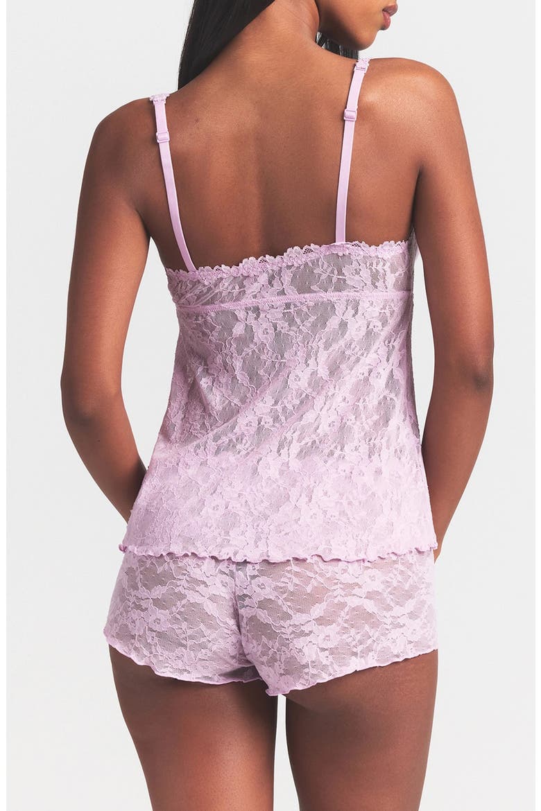 Stretch Lace Babydoll Top, Alternate, color, BABY PINK
