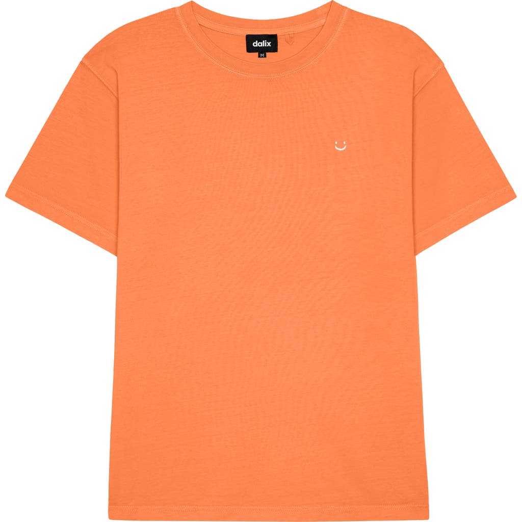 Dalix Mens Lil Smile Midweight Garment Dye Tee
