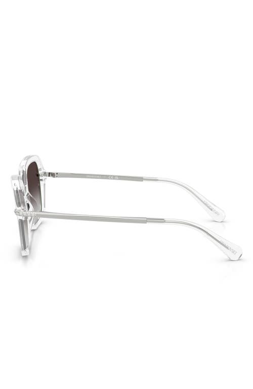 Swarovski Sk6040 Crystal-embellished Acetate Square Sunglasses In White