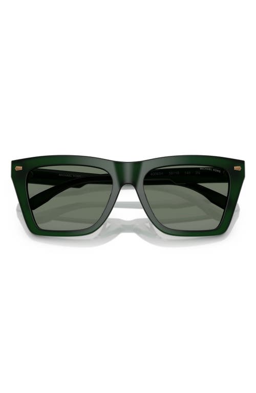 Michael Kors 56mm Square Sunglasses In Olive