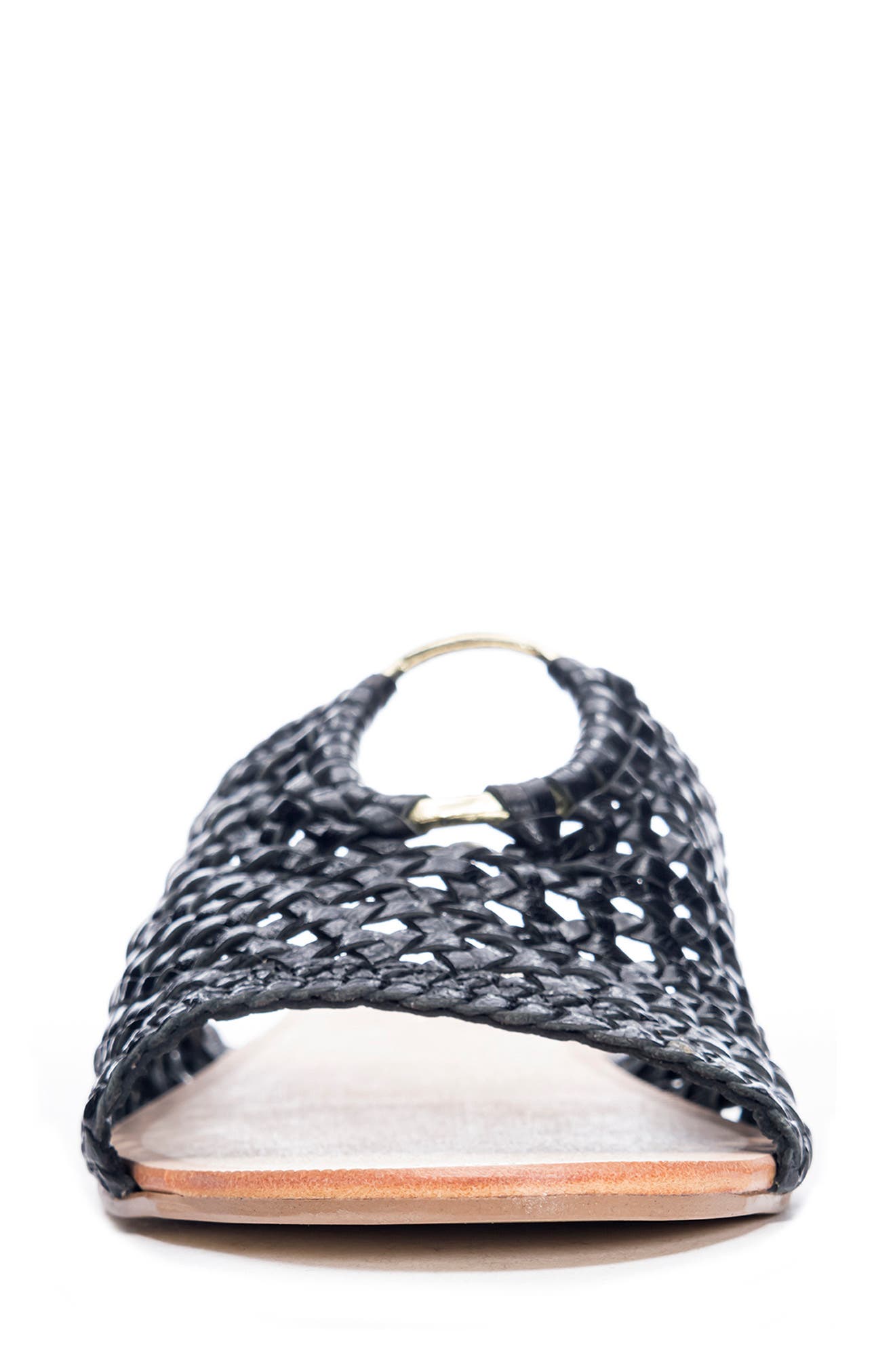 42 Gold Beats Woven Slide Sandal, Alternate, color, 