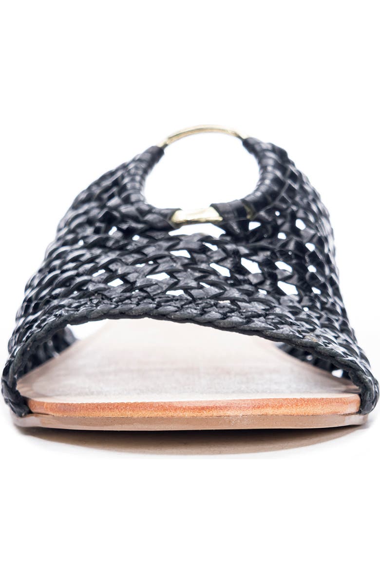 42 Gold Beats Woven Slide Sandal, Alternate, color, Black