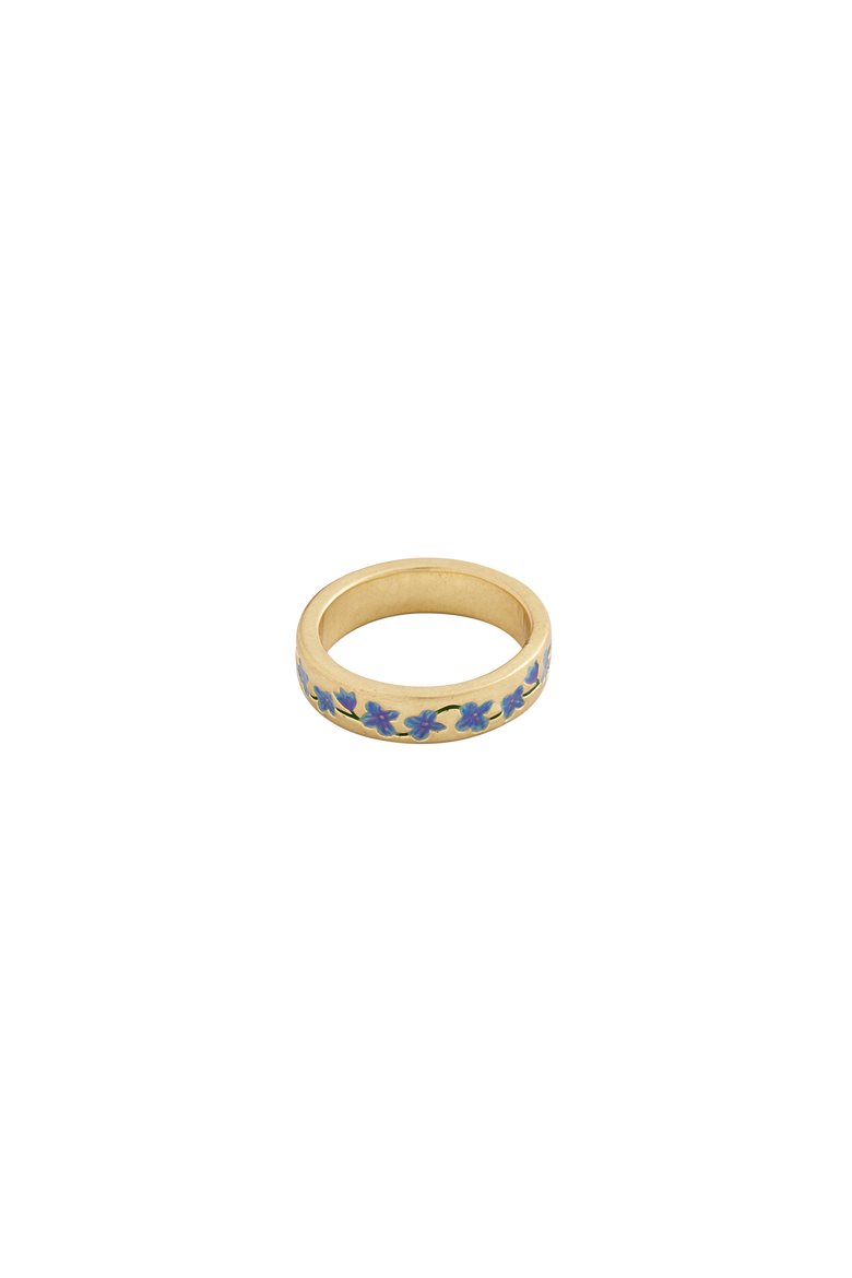 Forget Me Not Ring, Alternate, color, Gold