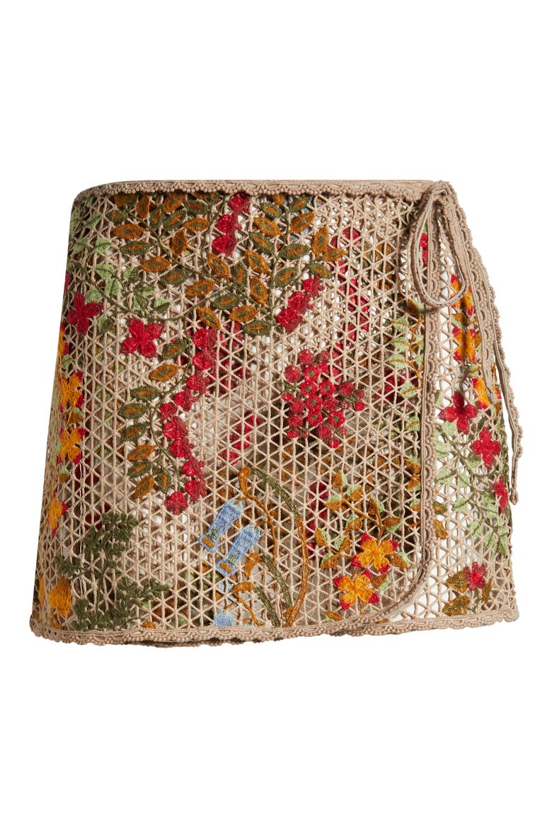 Danna Tile Cover-Up Skirt, Alternate, color, MULTICOLOR
