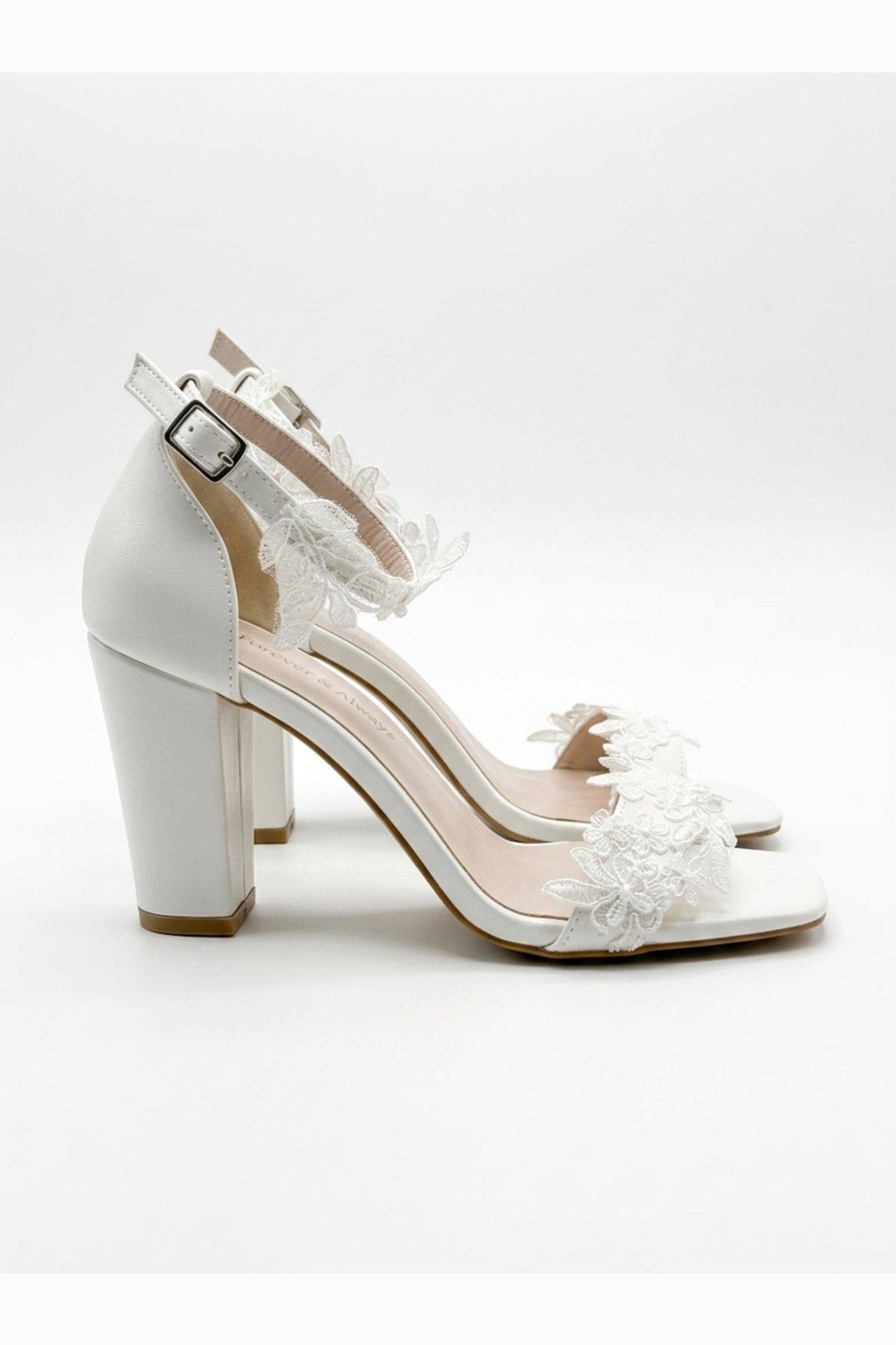 Selia Block Heel Bridal Sandal, Alternate, color, Ivory
