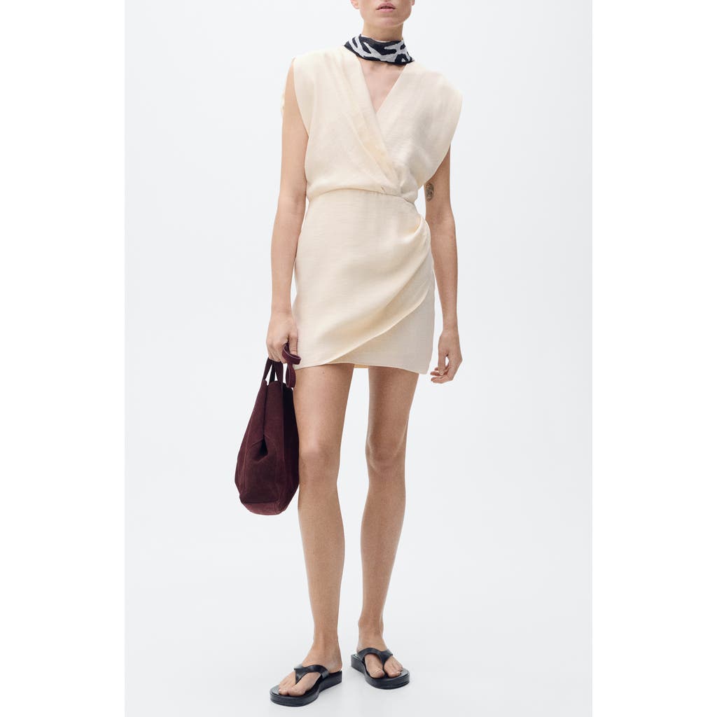 Shop Mango Faux Wrap Minidress