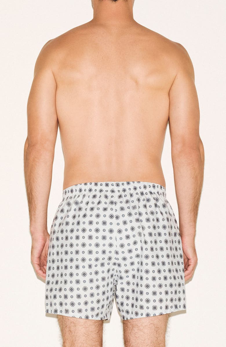 SKIMS Cotton Poplin Boxers, Alternate, color, Foulard Print