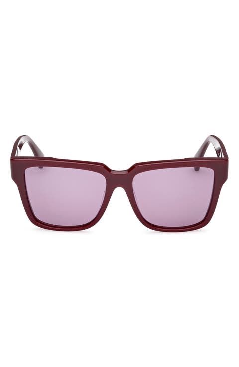 Glimpse2 57mm Gradient Polarized Square Sunglasses