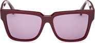Max Mara Glimpse2 57mm Gradient Polarized Square Sunglasses