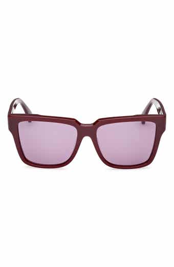Max Mara Glimpse2 57mm Gradient Polarized Square Sunglasses