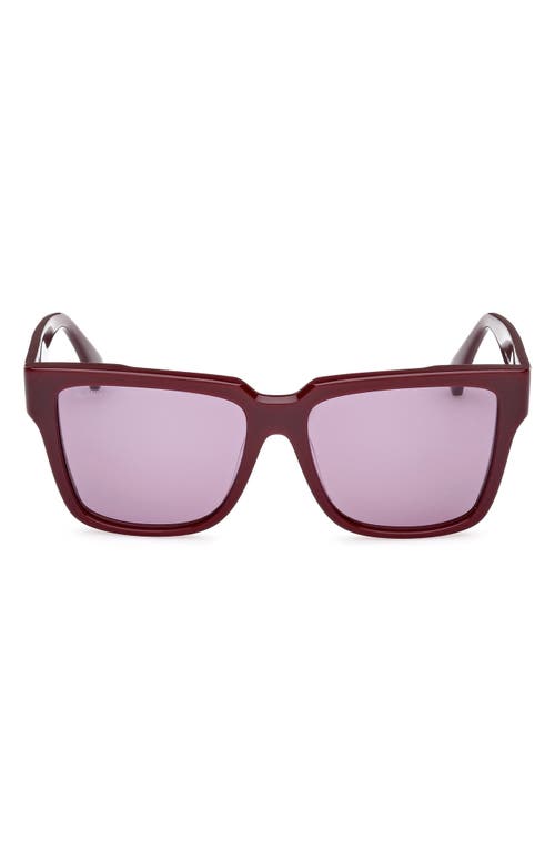 Max Mara Glimpse2 57mm Gradient Polarized Square Sunglasses In Multi