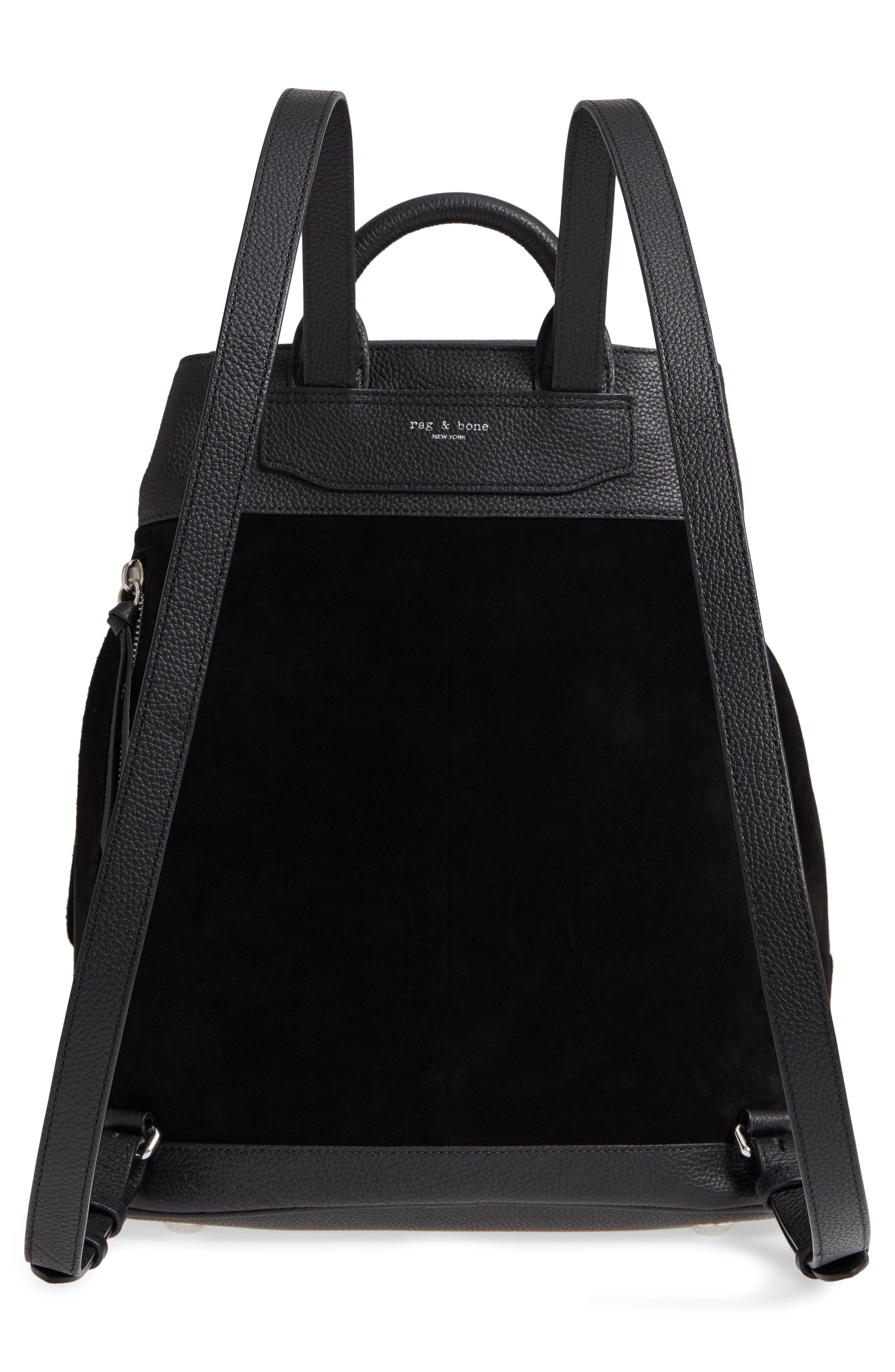 rag & bone Pilot Suede & Leather Backpack, Alternate, color, 