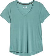 Smartwool Ultralite V-Neck Short Sleeve Merino Wool Blend T-Shirt