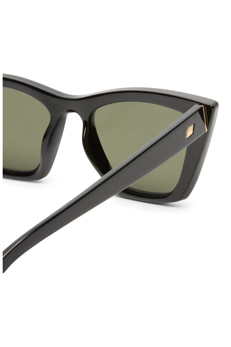 Velodrome 54mm Cat Eye Sunglasses, Alternate, color, BLACK