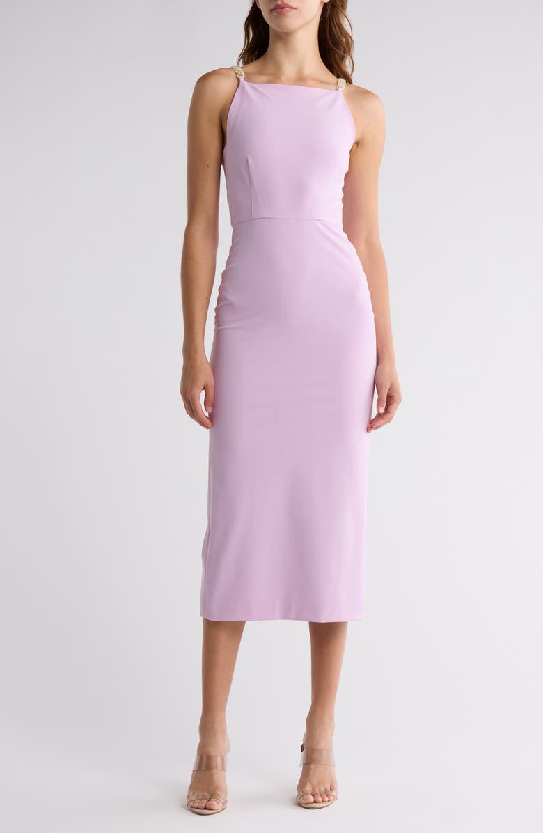 Veronica Beard Reese Chain Strap Midi Dress, Main, color,