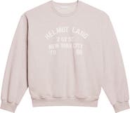 Helmut Lang Varsity Cotton French Terry Crewneck Sweatshirt