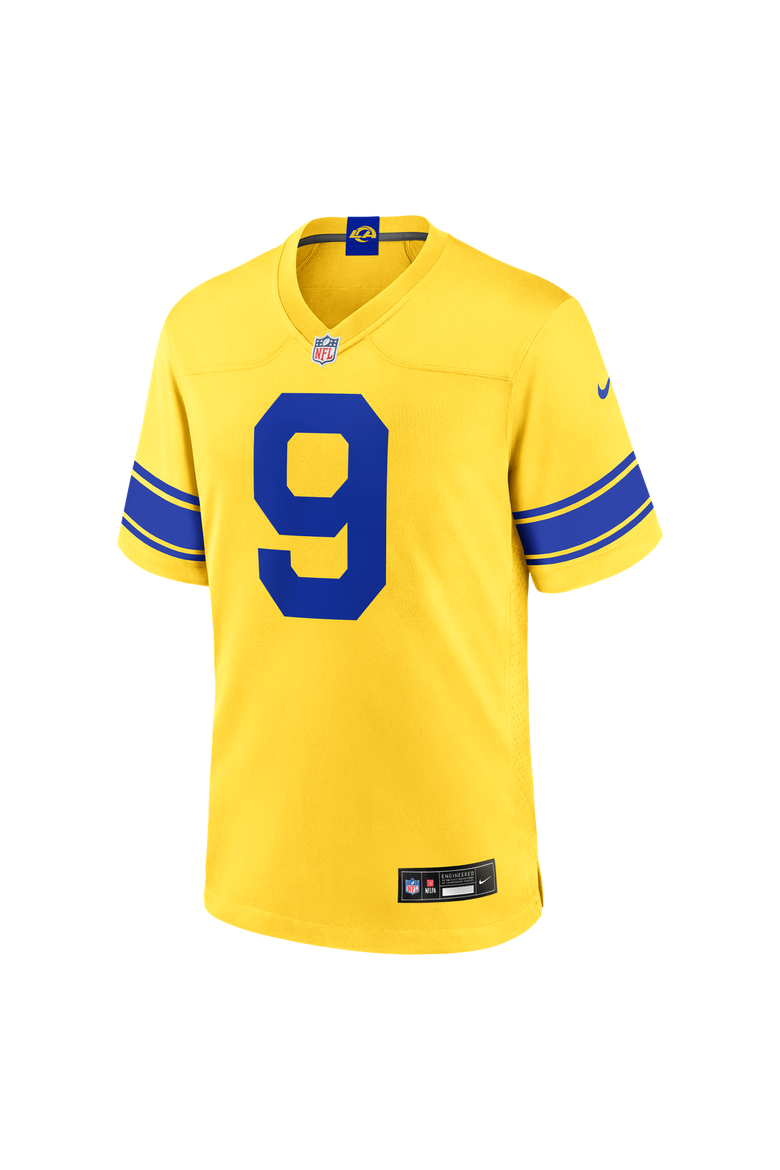 Men's Nike Matthew Stafford Los Angeles Rams Classic Sol Game Jersey, Alternate, color, Gold