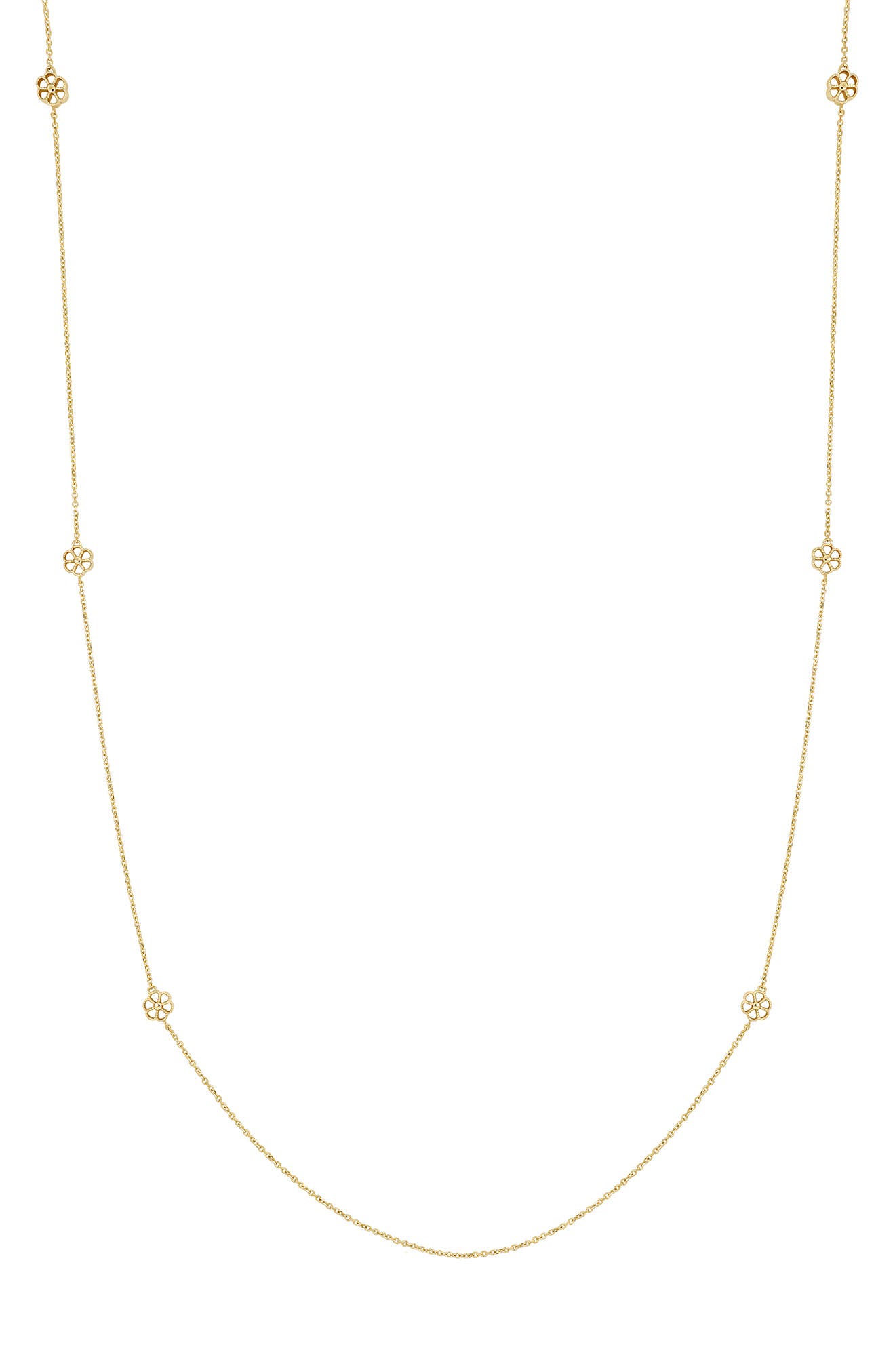 Bony Levy 14K Gold Cutout Station Long Necklace