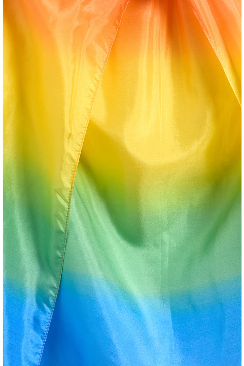 Kids' Rainbow Silk Cape, Alternate, color, RAINBOW