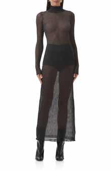 AFRM Vilas Long Sleeve Sweater Dress with Shorts