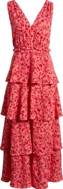 Chelsea28 Floral Tiered Maxi Dress