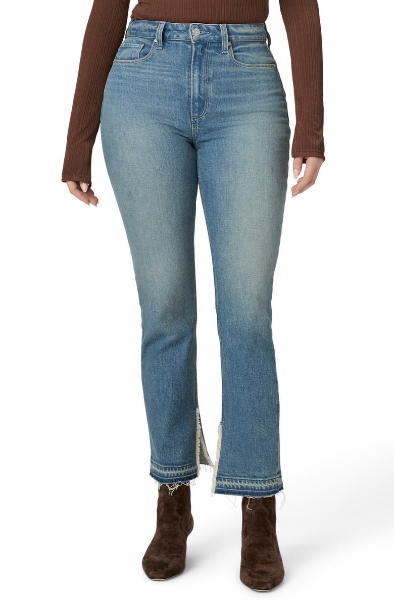 PAIGE Knockout Undone Hem Jeans, Main, color, Riff