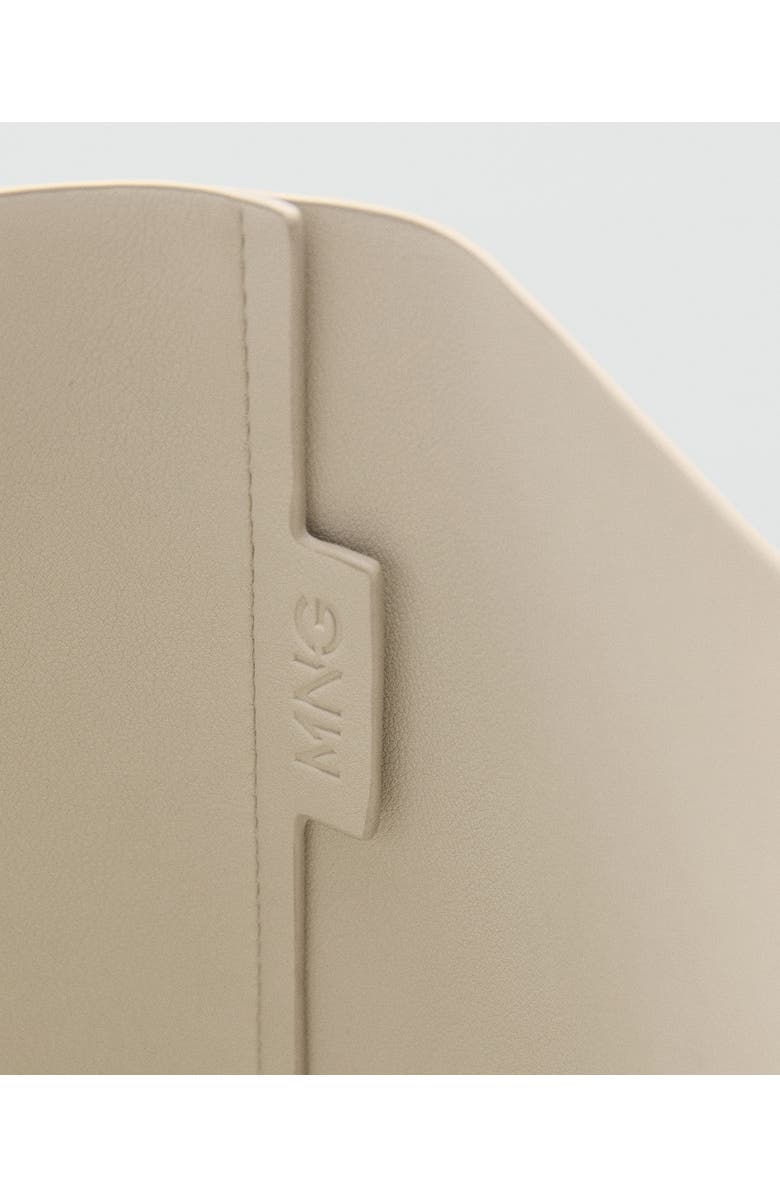 MANGO Faux Leather Shopper, Alternate, color,