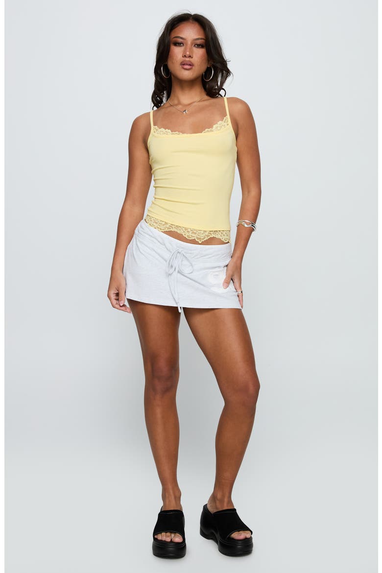 Falling Through Lace Trim Camisole, Alternate, color, YELLOW