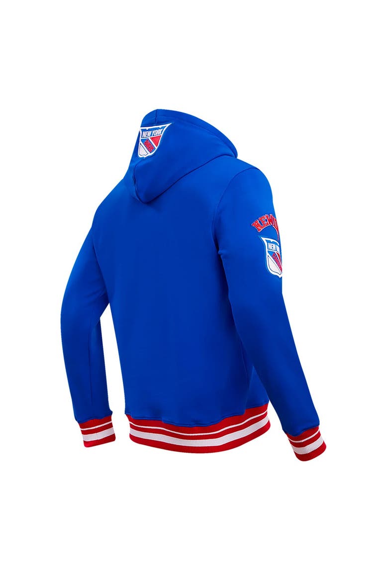 Men's Pro Standard Blue New York Rangers Retro Classic Fleece Pullover Hoodie, Alternate, color, Blue