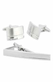 James Michael Curve Cuff Links & Tie Bar Set