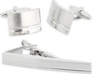 James Michael Curve Cuff Links & Tie Bar Set