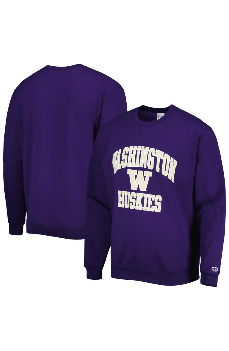 Champion Men's Champion Purple Washington Huskies High Motor Pullover Sweatshirt, Alternate, color, 