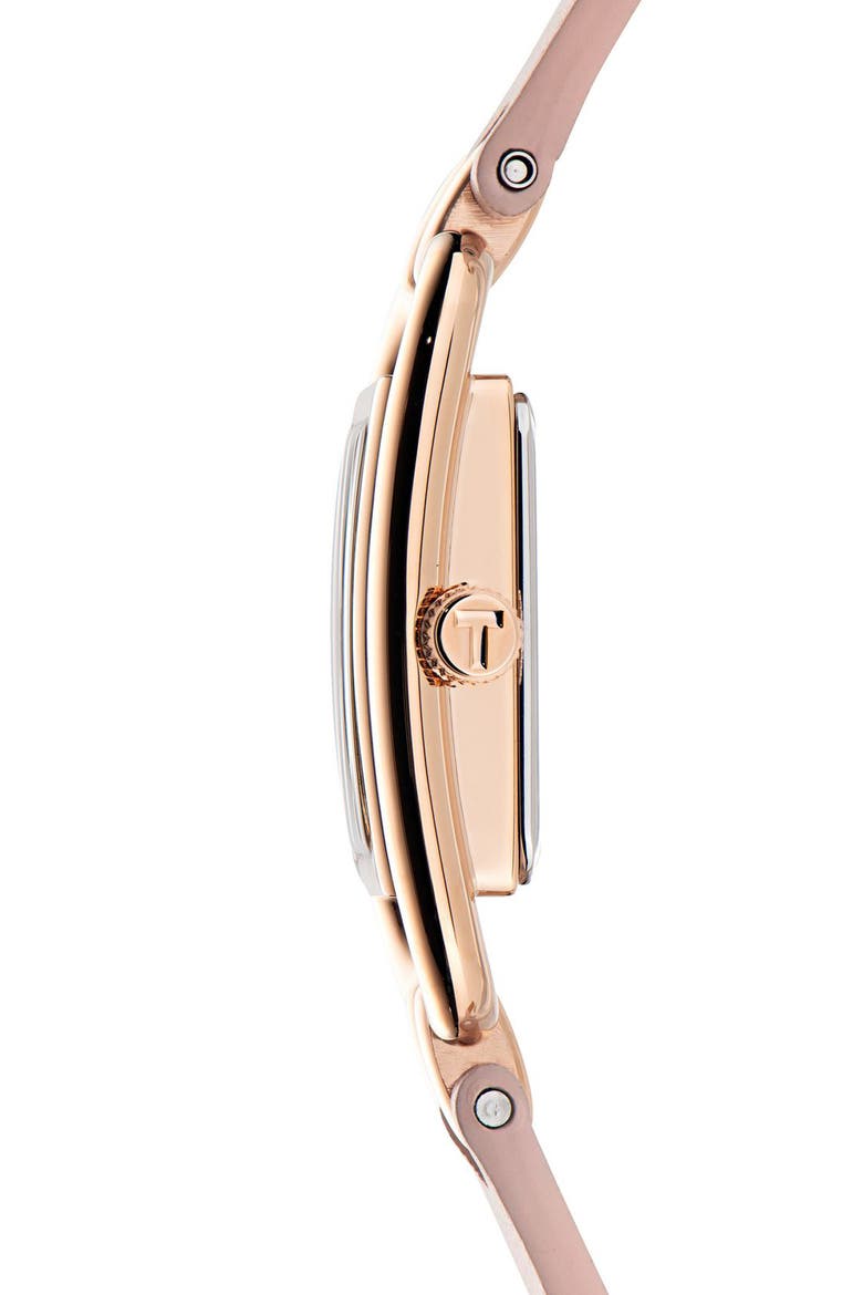 Iconic Leather Strap Watch, 8mm x 12mm, Alternate, color, PINK