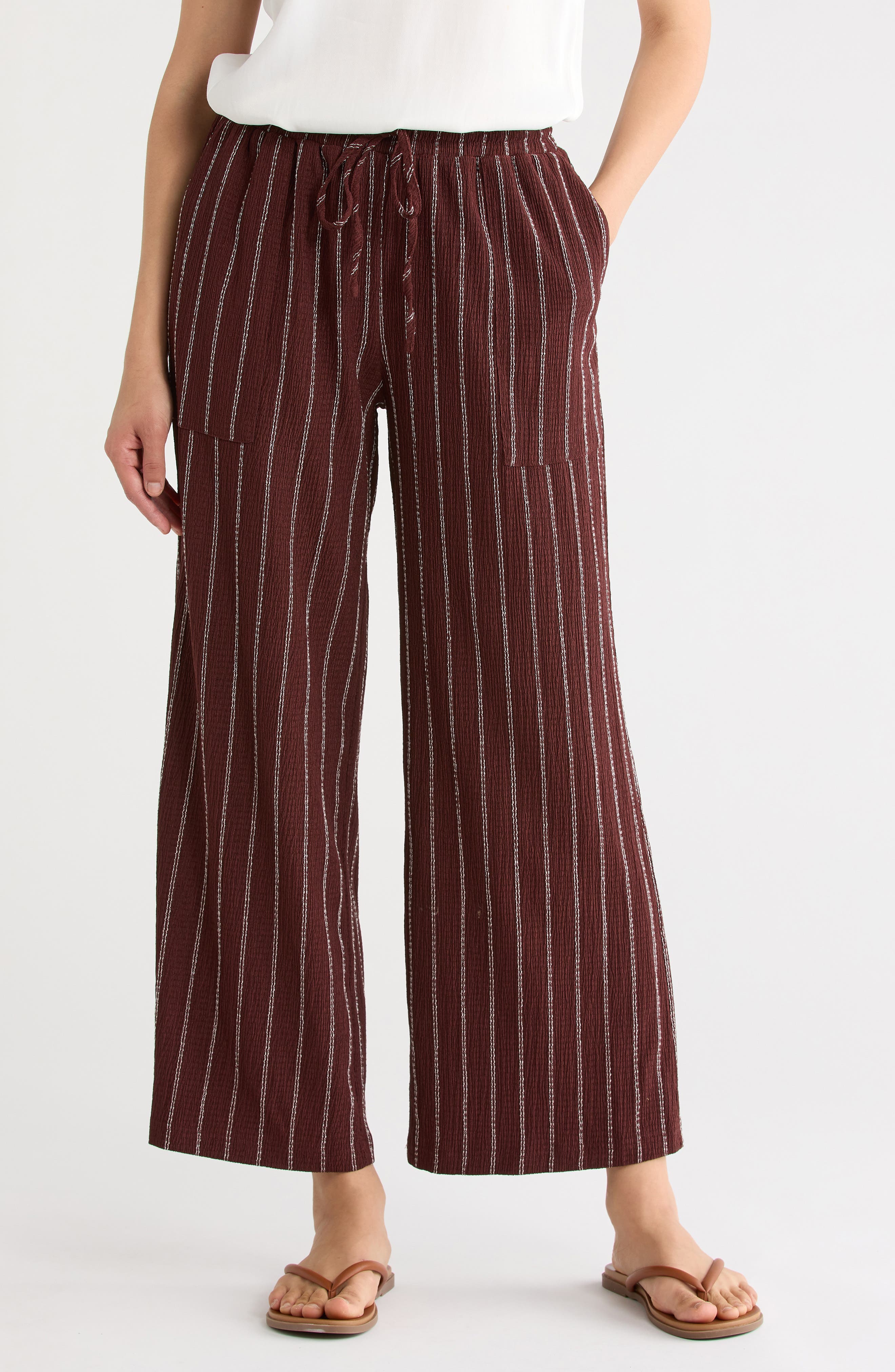 BROWN- IVORY REVA STRIPE